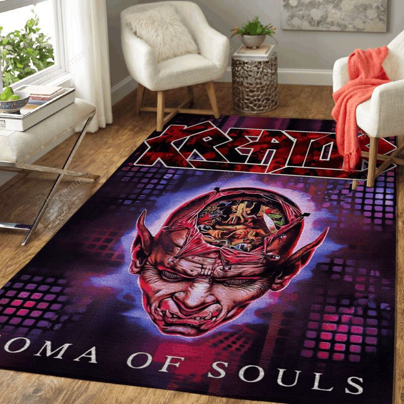 Kreator Coma Of Souls Metal Music Art Teppich, Teppiche - Outdoor Teppich, Teppich Wohnzimmer, Küchenteppich, Kinderzimmer, Modern