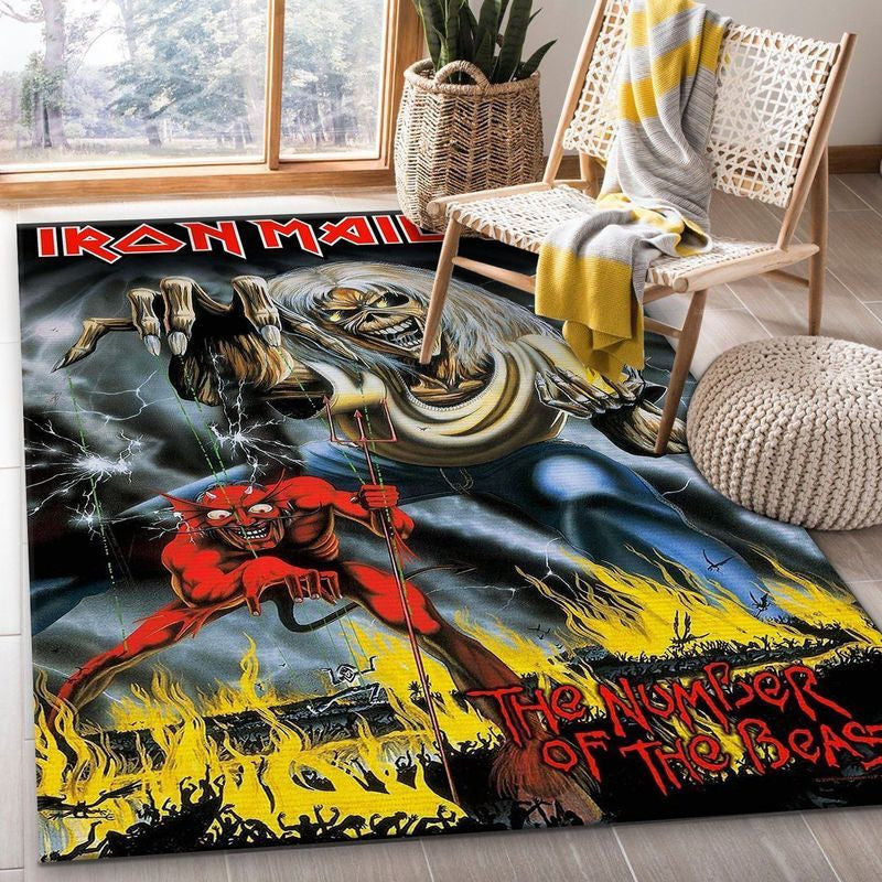 Iron Maiden Teppich, Teppiche - Outdoor Teppich, Teppich Wohnzimmer, Küchenteppich, Kinderzimmer, Modern