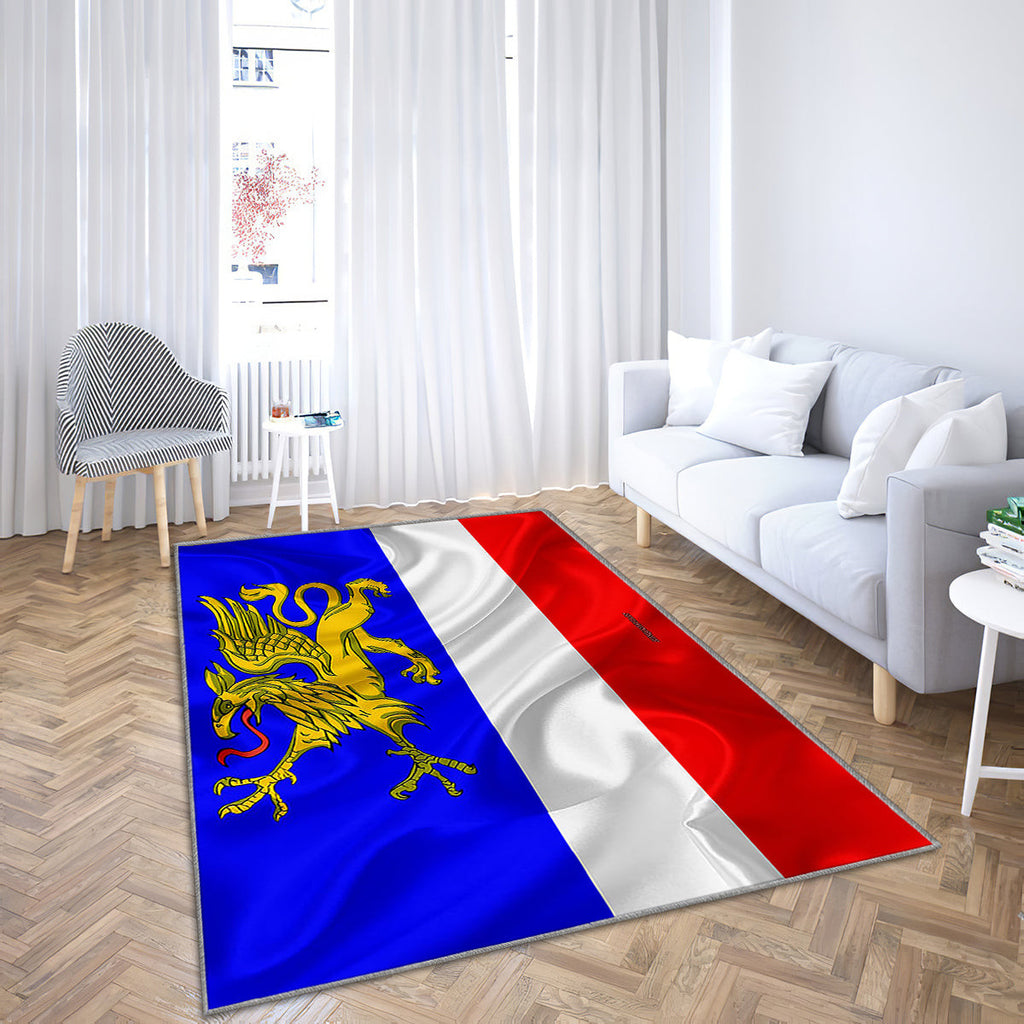 Rostock Flag Silk Texture Teppich, Teppiche - Seidenfahne Outdoor Teppich, Teppich Wohnzimmer, Küchenteppich, Kinderzimmer, Modern