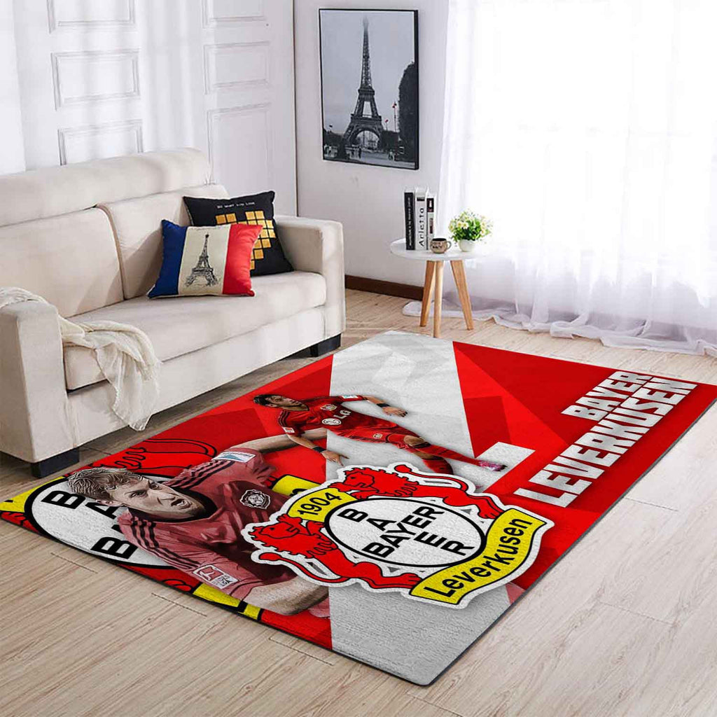 Bayer 04 Leverkusen B0411 Teppich, Teppiche - Outdoor Teppich, Teppich Wohnzimmer, Küchenteppich, Kinderzimmer, Modern