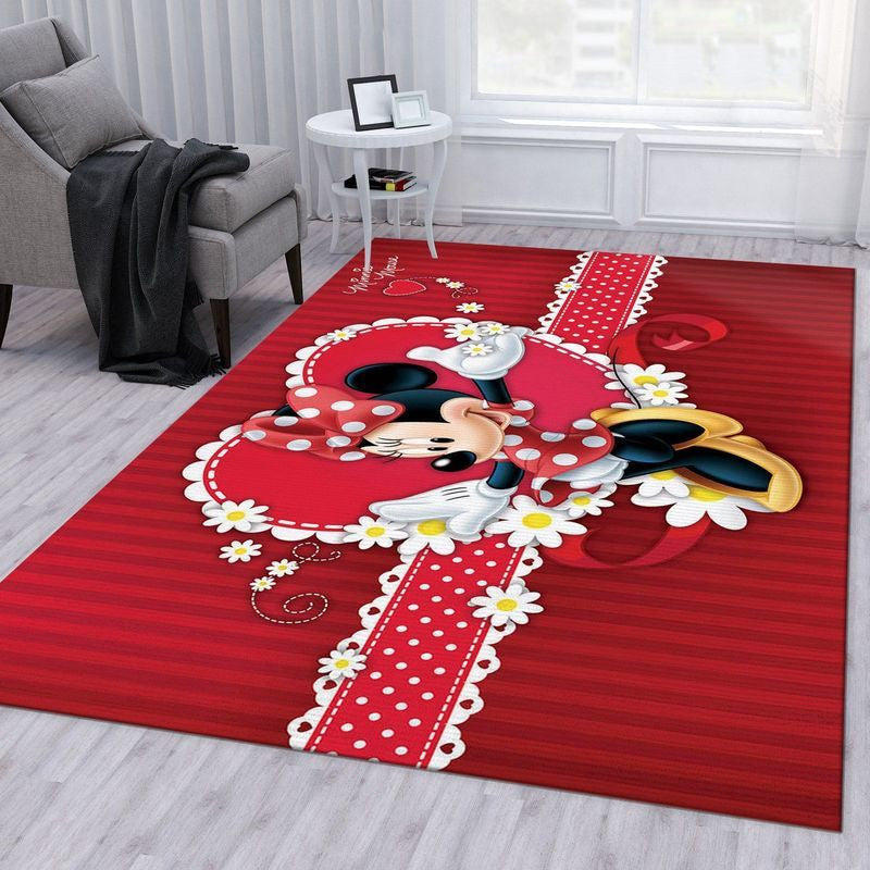 Minnie Mouse Disney 11 Teppich, Teppiche - Outdoor Teppich, Teppich Wohnzimmer, Küchenteppich, Kinderzimmer, Modern