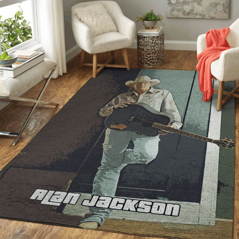 Alan Jackson Country Music Singer And Songwriter Art Teppich, Teppiche - Outdoor Teppich, Teppich Wohnzimmer, Küchenteppich, Kinderzimmer, Modern