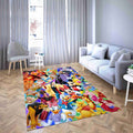Disney Zeichentrickfiguren In Einem Bild Teppich, Teppiche - Outdoor Teppich, Teppich Wohnzimmer, Küchenteppich, Kinderzimmer, Modern