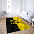 Flag Of Dresden Silk Texture Teppich, Teppiche - Schwarze Seidengelbe Flagge Outdoor Teppich, Teppich Wohnzimmer, Küchenteppich, Kinderzimmer, Modern