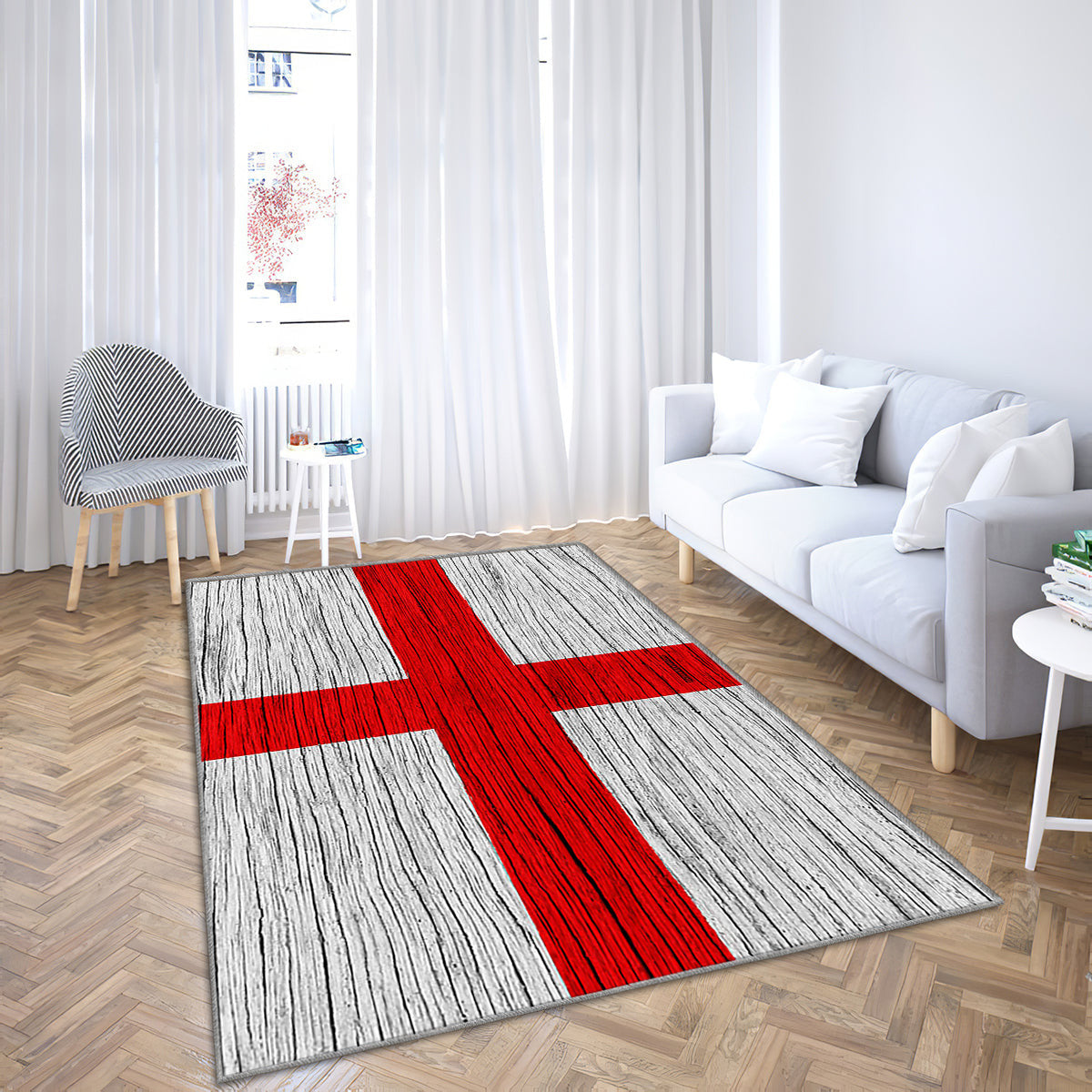 Flag Of England Europe Teppich, Teppiche - Holzstruktur Outdoor Teppich, Teppich Wohnzimmer, Küchenteppich, Kinderzimmer, Modern