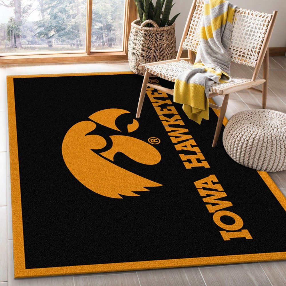 Iowa Hawkeye Teppich, Teppiche - Outdoor Teppich, Teppich Wohnzimmer, Küchenteppich, Kinderzimmer, Modern