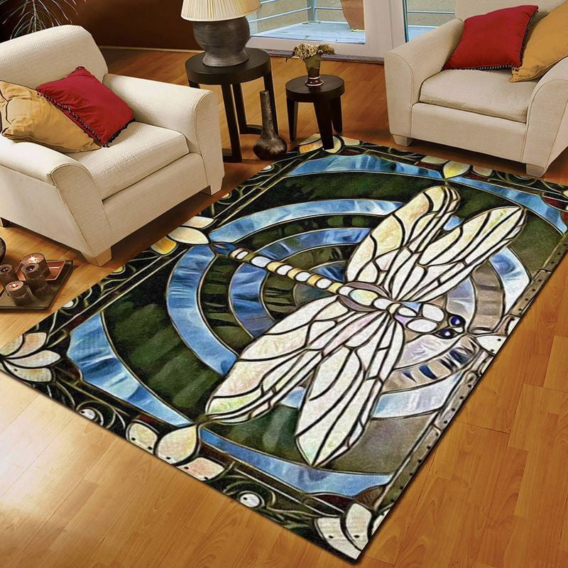 Dragonfly Lovers Teppich, Teppiche - Outdoor Teppich, Teppich Wohnzimmer, Küchenteppich, Kinderzimmer, Modern