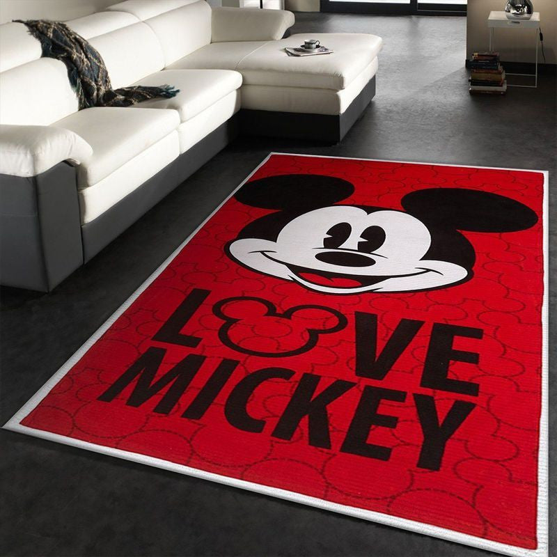 Classic Mickey Mouse Disney Teppich, Teppiche - Outdoor Teppich, Teppich Wohnzimmer, Küchenteppich, Kinderzimmer, Modern