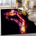Anime Avatar Aura Fire Teppich, Teppiche - Outdoor Teppich, Teppich Wohnzimmer, Küchenteppich, Kinderzimmer, Modern