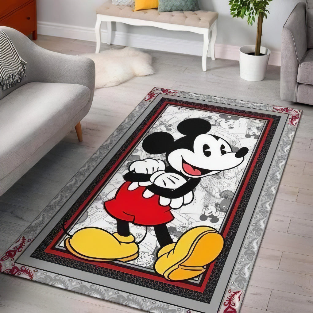 Mickey Mousee Disney Filmee Teppich, Teppiche - Outdoor Teppich, Teppich Wohnzimmer, Küchenteppich, Kinderzimmer, Modern