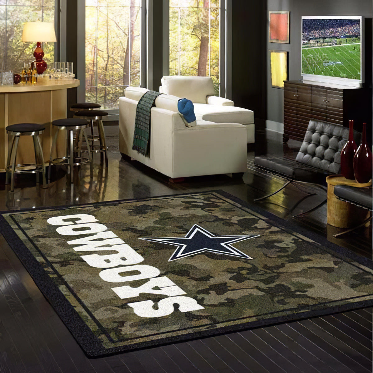Dallas Cowboys Camo Teppich, Teppiche - Outdoor Teppich, Teppich Wohnzimmer, Küchenteppich, Kinderzimmer, Modern