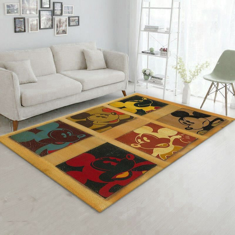 Mickey Mouse Disney Teppich, Teppiche - Outdoor Teppich, Teppich Wohnzimmer, Küchenteppich, Kinderzimmer, Modern