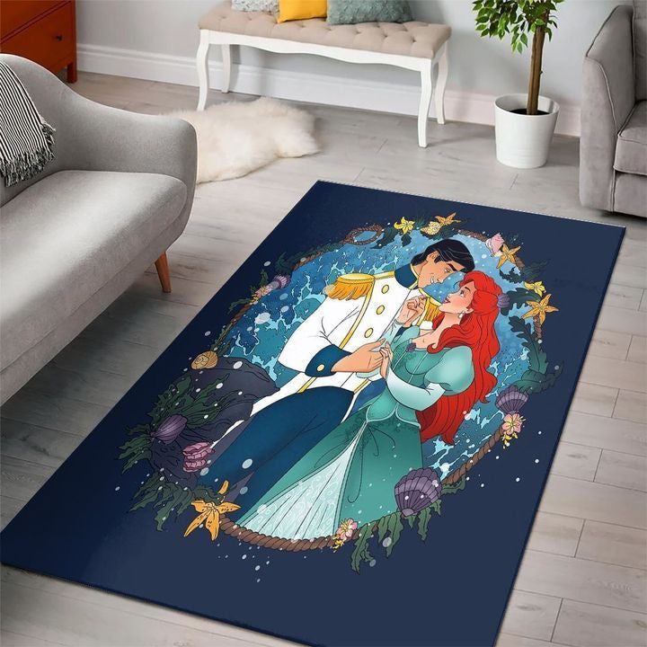 Ariel Disney Princess Characters Disney Movies 5 Teppich, Teppiche - Outdoor Teppich, Teppich Wohnzimmer, Küchenteppich, Kinderzimmer, Modern