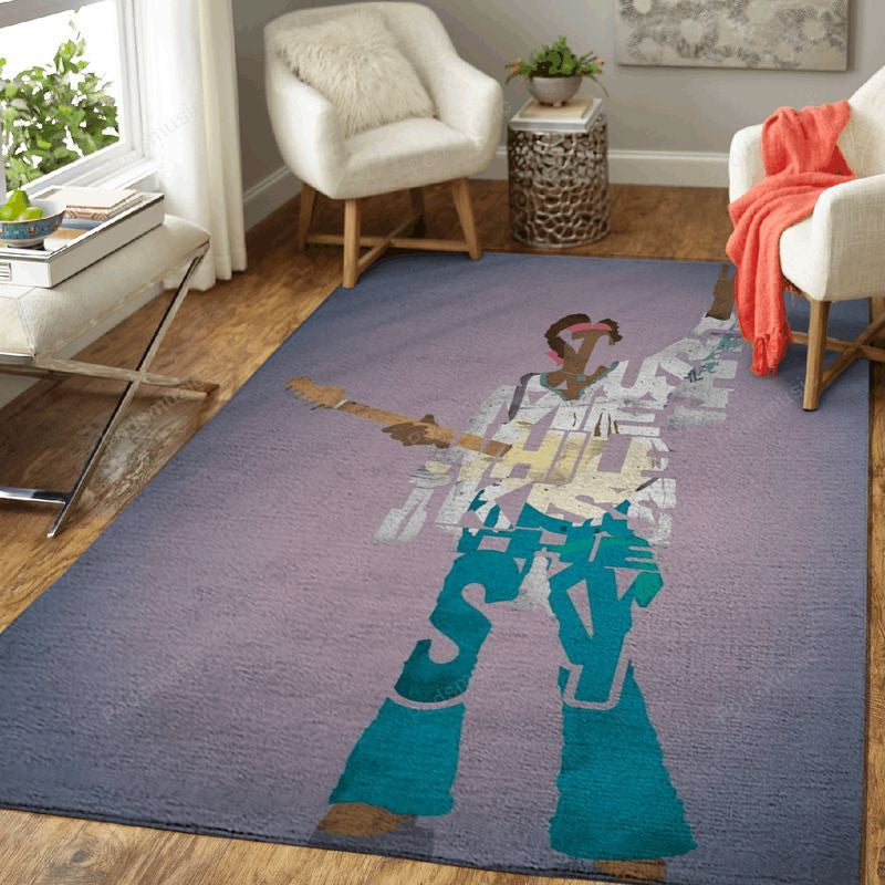 Jimi Hendrix Music Artwork Art Ii Teppich, Teppiche - Outdoor Teppich, Teppich Wohnzimmer, Küchenteppich, Kinderzimmer, Modern