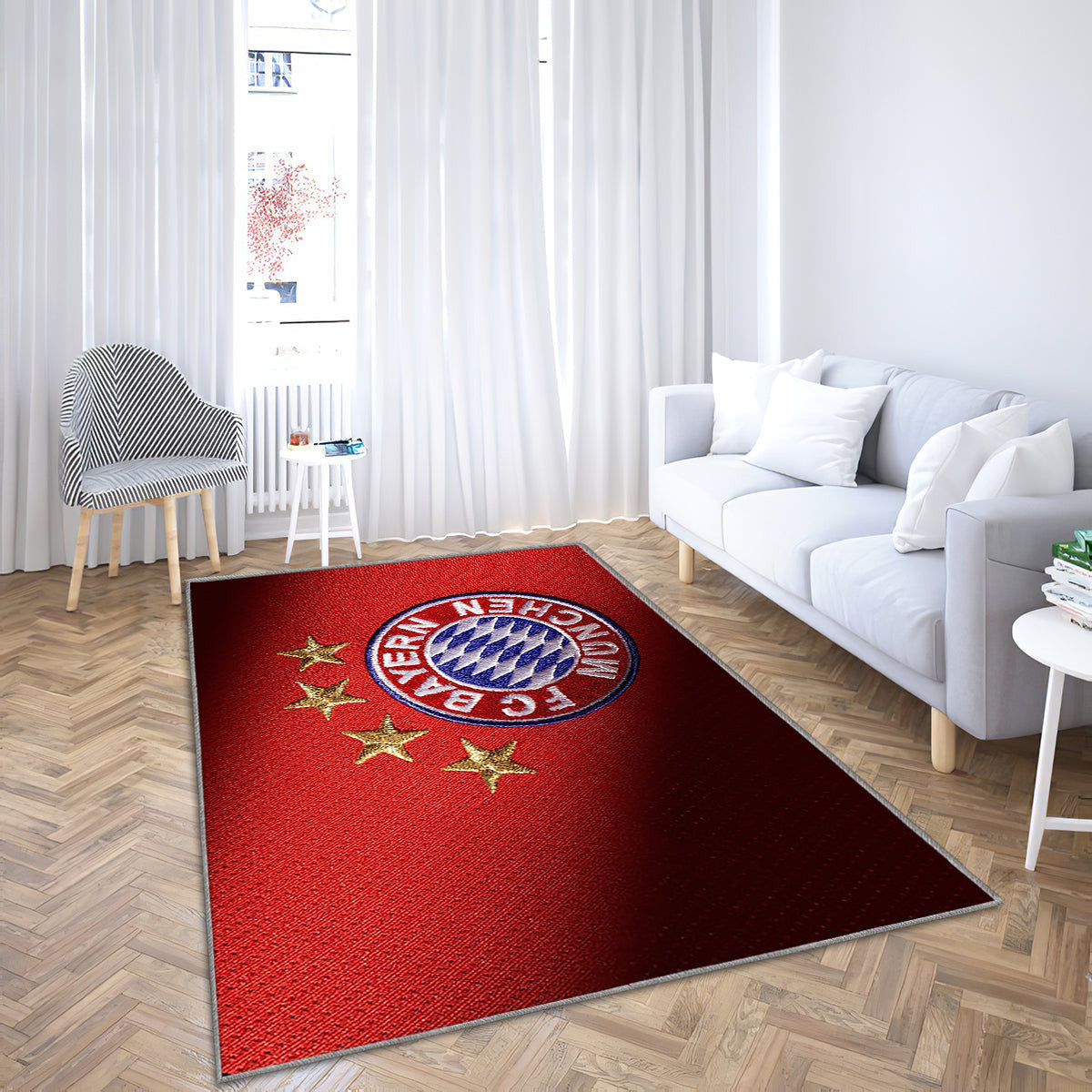 Football Teppich, Teppiche - Fc Bayern München Outdoor Teppich, Teppich Wohnzimmer, Küchenteppich, Kinderzimmer, Modern