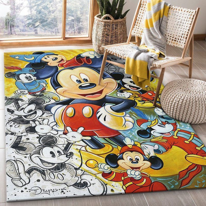 Mickey Mouse Disney 6 Teppich, Teppiche - Outdoor Teppich, Teppich Wohnzimmer, Küchenteppich, Kinderzimmer, Modern