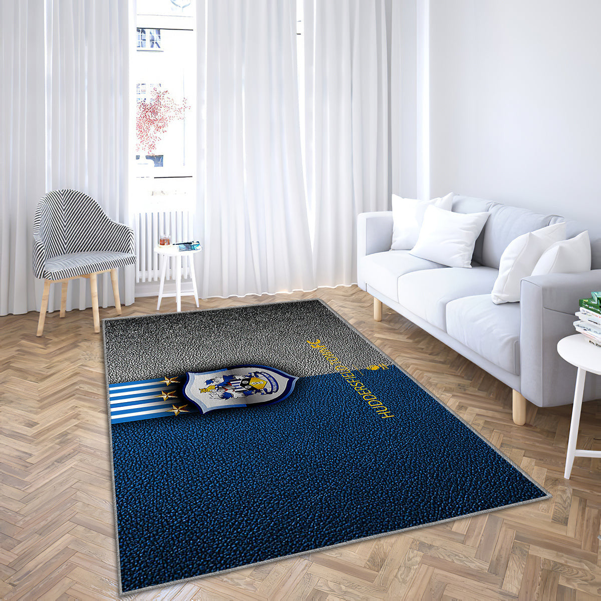 Huddersfield Town Fc English Football Club Teppich, Teppiche - Lederstruktur Outdoor Teppich, Teppich Wohnzimmer, Küchenteppich, Kinderzimmer, Modern