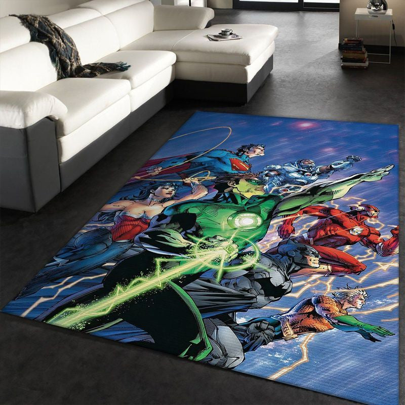 Justice League Superheros Movies 2 Teppich, Teppiche - Outdoor Teppich, Teppich Wohnzimmer, Küchenteppich, Kinderzimmer, Modern