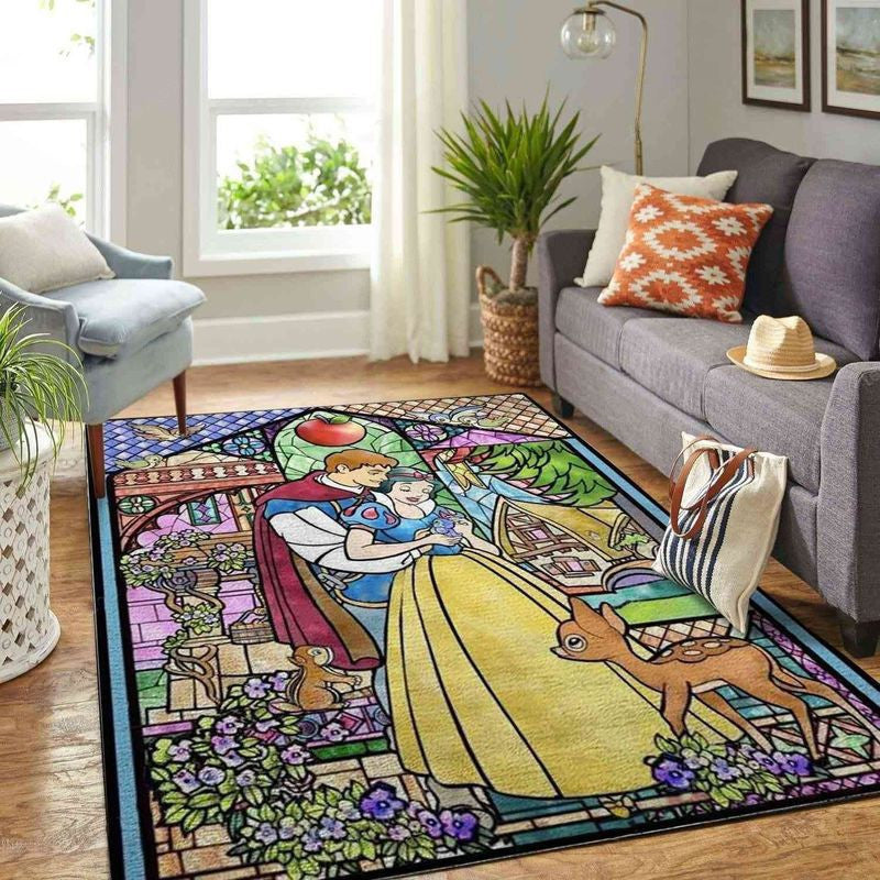 Disney Snow White Prince 1 Teppich, Teppiche - Outdoor Teppich, Teppich Wohnzimmer, Küchenteppich, Kinderzimmer, Modern