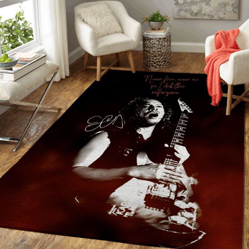Music Metallica Kirk Music Legends Art1002 Teppich, Teppiche - Outdoor Teppich, Teppich Wohnzimmer, Küchenteppich, Kinderzimmer, Modern