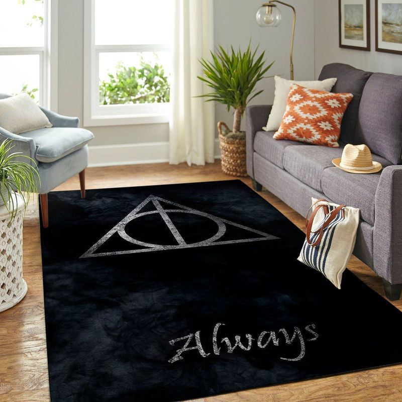 Harry Potter Deathly Hallows Teppich, Teppiche - Outdoor Teppich, Teppich Wohnzimmer, Küchenteppich, Kinderzimmer, Modern