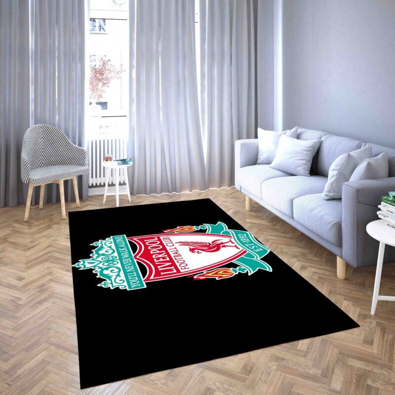 Fc Liverpool Logo Premier League Fußballverein 5 Teppich, Teppiche - Outdoor Teppich, Teppich Wohnzimmer, Küchenteppich, Kinderzimmer, Modern