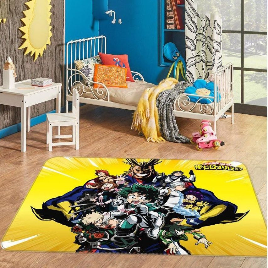 My Hero Academia Anime 42 Teppich, Teppiche - Outdoor Teppich, Teppich Wohnzimmer, Küchenteppich, Kinderzimmer, Modern