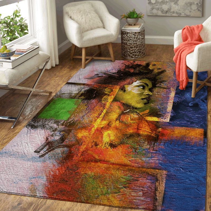 Lauryn Hill Music Hip Hop Legends Art Teppich, Teppiche - Outdoor Teppich, Teppich Wohnzimmer, Küchenteppich, Kinderzimmer, Modern