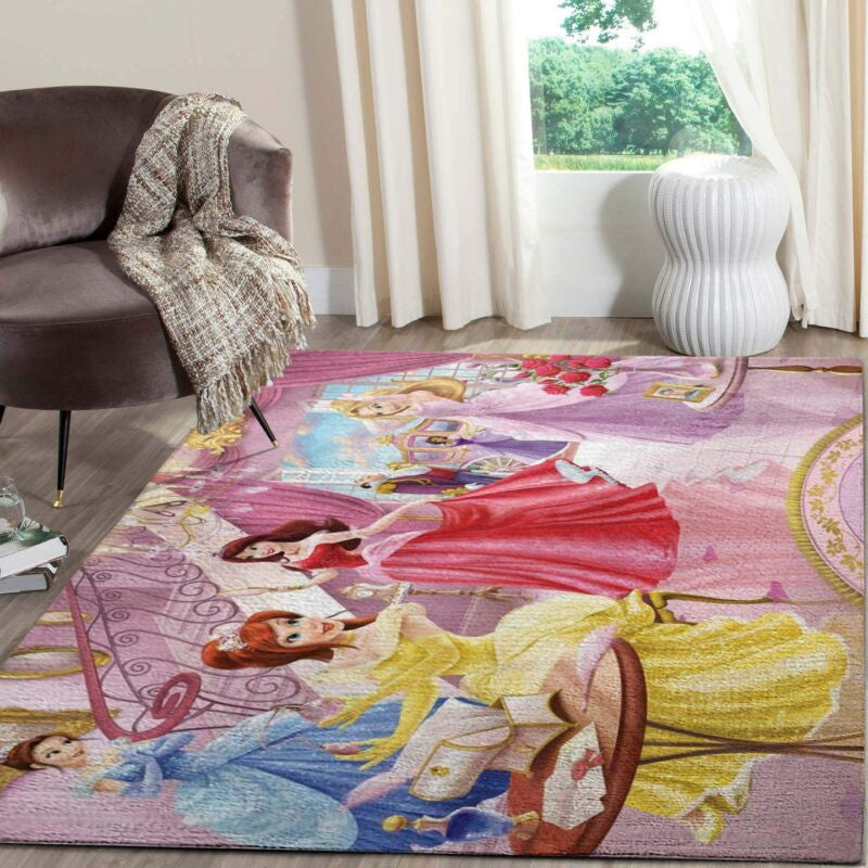 Disney Prinzessin 5 Teppich, Teppiche - Outdoor Teppich, Teppich Wohnzimmer, Küchenteppich, Kinderzimmer, Modern