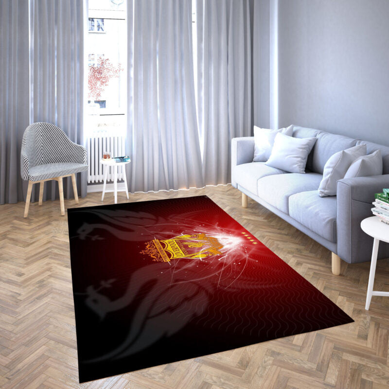 Fc Liverpool Logo Premier League Fußballverein 43 Teppich, Teppiche - Outdoor Teppich, Teppich Wohnzimmer, Küchenteppich, Kinderzimmer, Modern