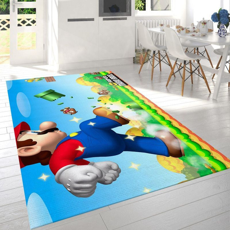Mario New Super Mario Bros Bill Ball Goomba Koopa Troopa Teppich, Teppiche - Outdoor Teppich, Teppich Wohnzimmer, Küchenteppich, Kinderzimmer, Modern