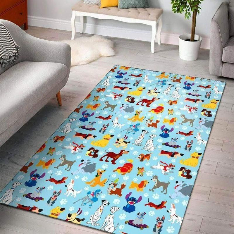 Disney Dogs Teppich, Teppiche - Outdoor Teppich, Teppich Wohnzimmer, Küchenteppich, Kinderzimmer, Modern