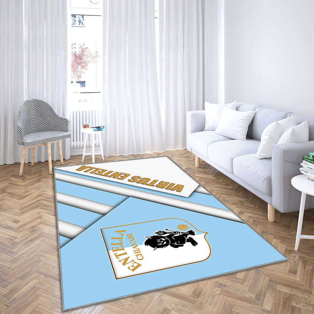 Virtus Entella Fc Material Design Teppich, Teppiche - Chiavari Entella-Logo Outdoor Teppich, Teppich Wohnzimmer, Küchenteppich, Kinderzimmer, Modern