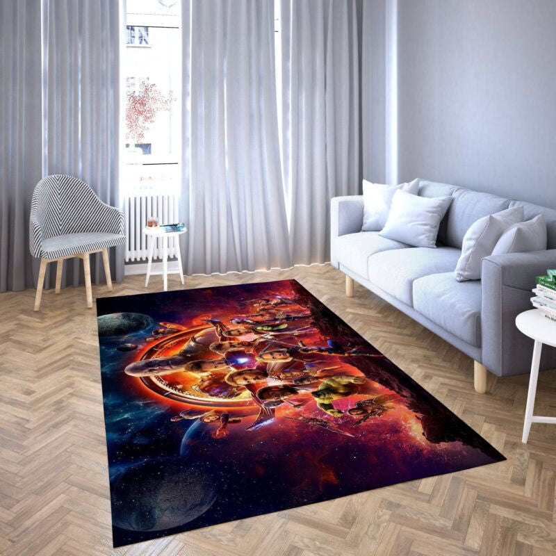 Marvel Avengers Alle Helden 5 Teppich, Teppiche - Outdoor Teppich, Teppich Wohnzimmer, Küchenteppich, Kinderzimmer, Modern