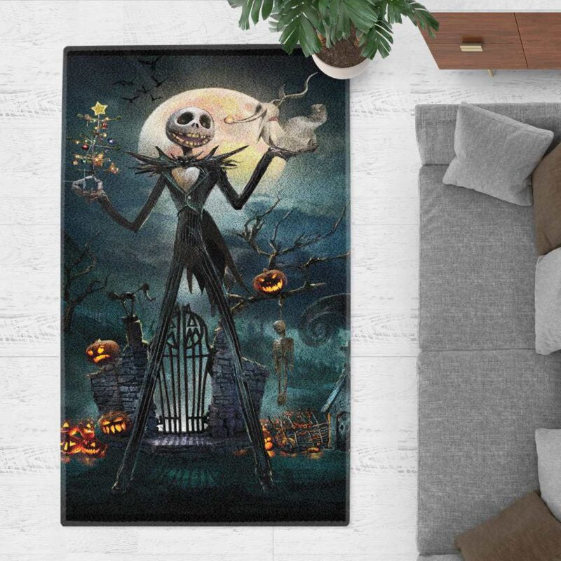 Jack Skellington 11002 Teppich, Teppiche - Outdoor Teppich, Teppich Wohnzimmer, Küchenteppich, Kinderzimmer, Modern
