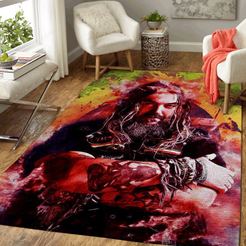 Max Cavalera Painting Music Art Teppich, Teppiche - Outdoor Teppich, Teppich Wohnzimmer, Küchenteppich, Kinderzimmer, Modern