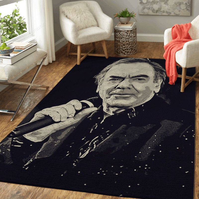 Neil Diamond Art 6 Music Artist Art Teppich, Teppiche - Outdoor Teppich, Teppich Wohnzimmer, Küchenteppich, Kinderzimmer, Modern