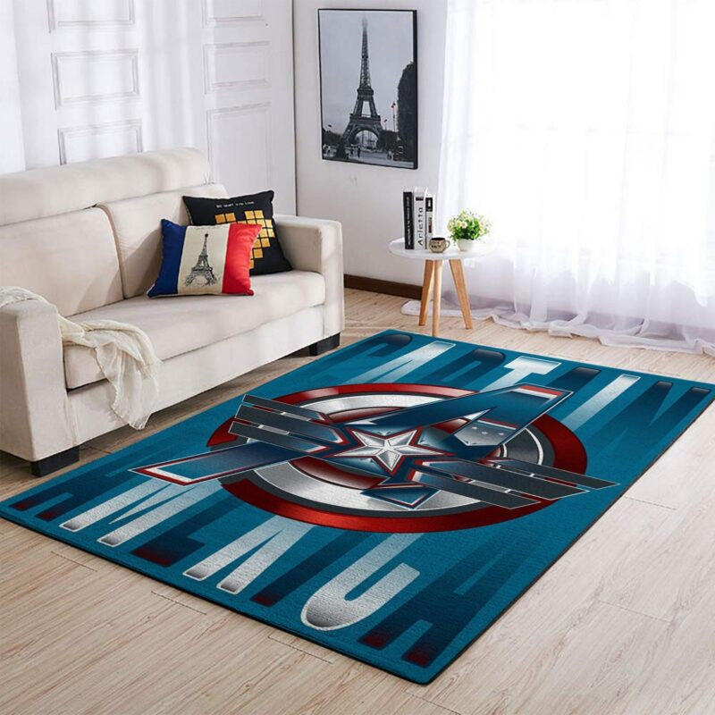 Captain America Avengers Bode 5 Teppich, Teppiche - Outdoor Teppich, Teppich Wohnzimmer, Küchenteppich, Kinderzimmer, Modern