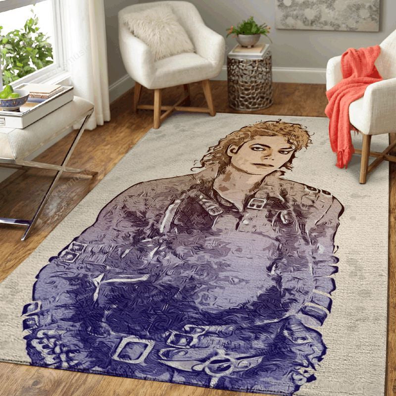 Michael Jackson Vector Art Music Art Teppich, Teppiche - Outdoor Teppich, Teppich Wohnzimmer, Küchenteppich, Kinderzimmer, Modern