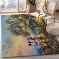 Mickey And Minnie Sweetheart Cove Teppich, Teppiche - Outdoor Teppich, Teppich Wohnzimmer, Küchenteppich, Kinderzimmer, Modern