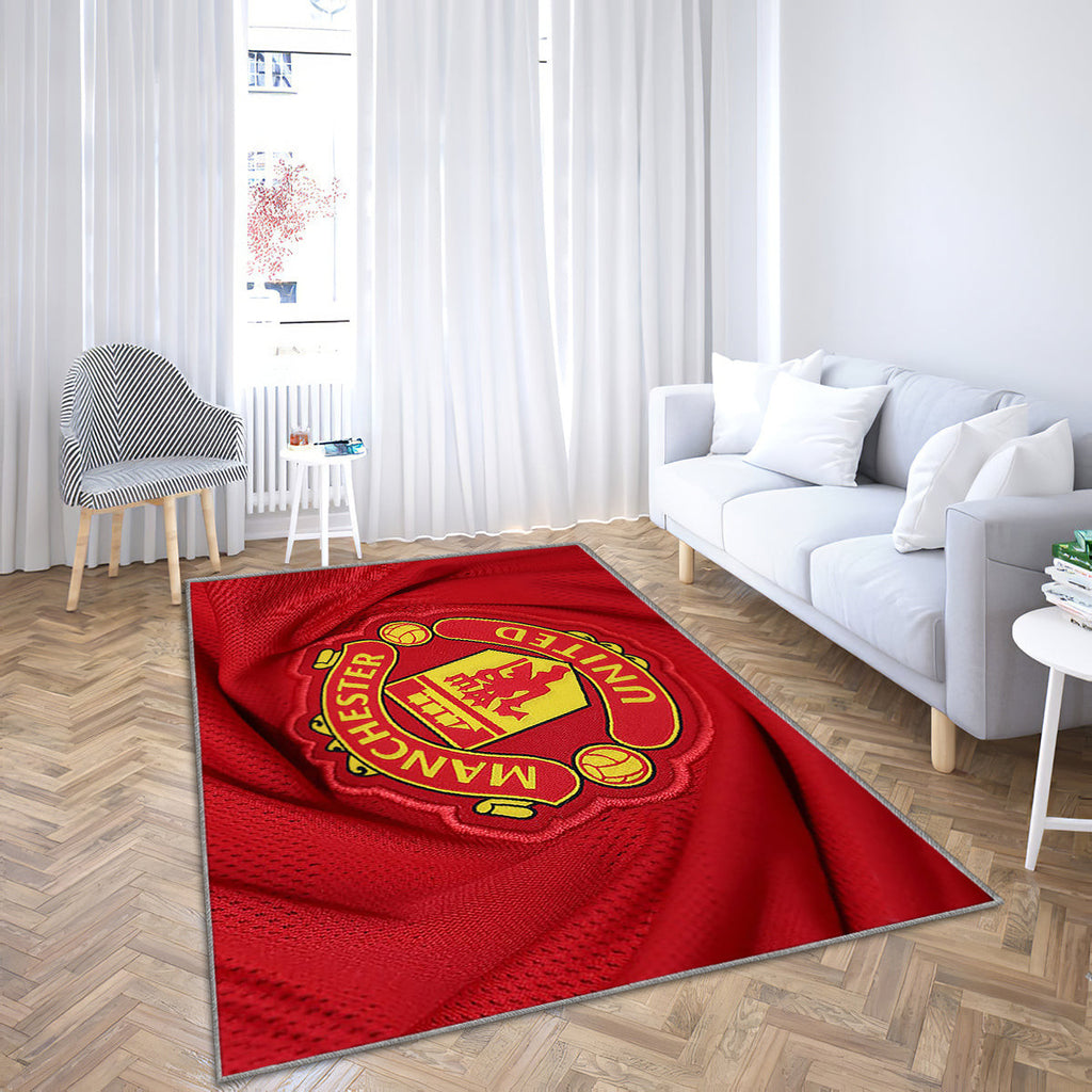 Manchester United Fc Teppich, Teppiche - Roter Stoff Outdoor Teppich, Teppich Wohnzimmer, Küchenteppich, Kinderzimmer, Modern
