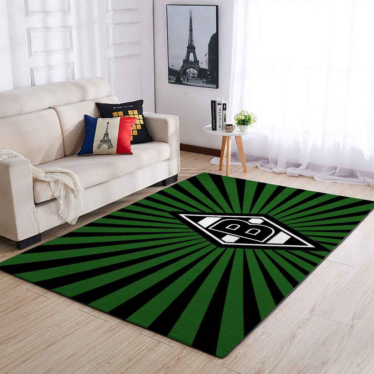 Borussia Monchengladbach Vfl11 Teppich, Teppiche - Outdoor Teppich, Teppich Wohnzimmer, Küchenteppich, Kinderzimmer, Modern