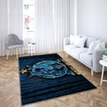 Olympique de Marseille Teppich, Teppiche – Teppich mit verbranntem Logo für den Außenbereich, Wohnzimmerteppich, Küchenteppich, Kinderzimmer, modern