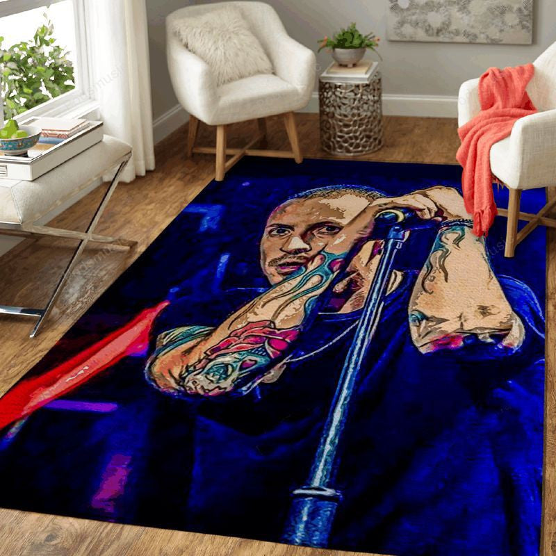 Linkin Park 6 Music Art Teppich, Teppiche - Outdoor Teppich, Teppich Wohnzimmer, Küchenteppich, Kinderzimmer, Modern