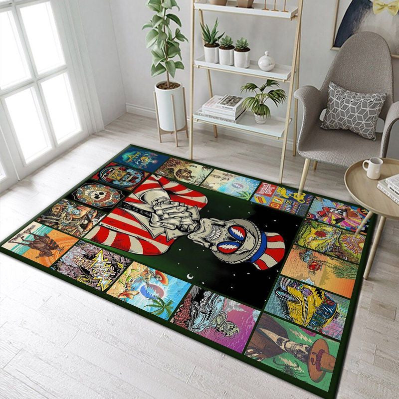 Grateful Dead Xviii Teppich, Teppiche - Outdoor Teppich, Teppich Wohnzimmer, Küchenteppich, Kinderzimmer, Modern