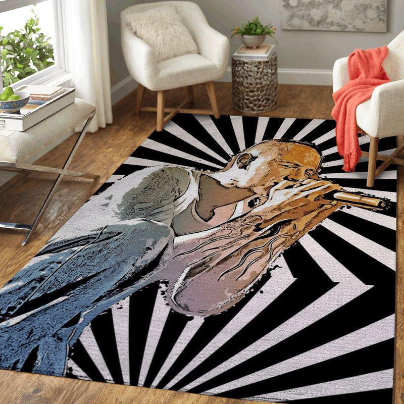 Chester Bennington Rockers Vector Music Art Teppich, Teppiche - Outdoor Teppich, Teppich Wohnzimmer, Küchenteppich, Kinderzimmer, Modern