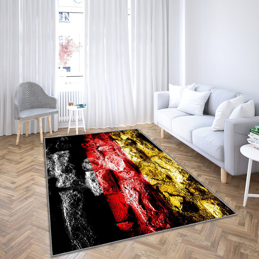 Germany Flag Teppich, Teppiche - Grunge-Ziegel-Textur Outdoor Teppich, Teppich Wohnzimmer, Küchenteppich, Kinderzimmer, Modern