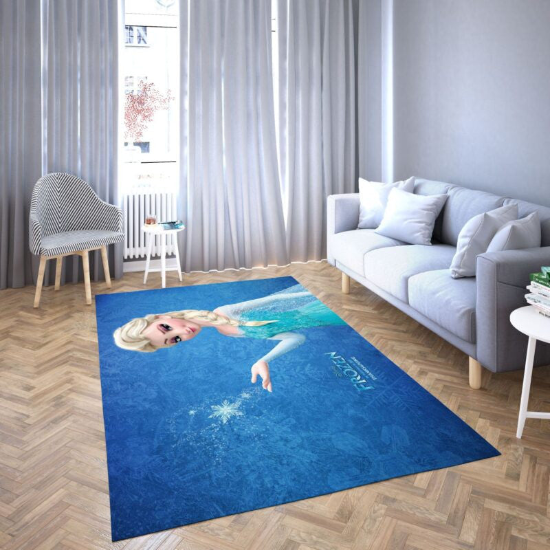 Elsa Princess Frozen Of Disney 2 Teppich, Teppiche - Outdoor Teppich, Teppich Wohnzimmer, Küchenteppich, Kinderzimmer, Modern