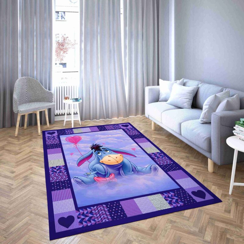 Eeyore Und Das Pink Balloon Kit Teppich, Teppiche - Outdoor Teppich, Teppich Wohnzimmer, Küchenteppich, Kinderzimmer, Modern