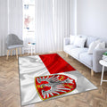 Frankfurt Flag Silk Texture Teppich, Teppiche - Seidenfahne Outdoor Teppich, Teppich Wohnzimmer, Küchenteppich, Kinderzimmer, Modern